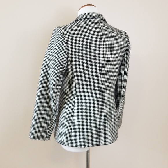 Ann Taylor wool houndstooth blazer size 2P perfect - Picture 2 of 6